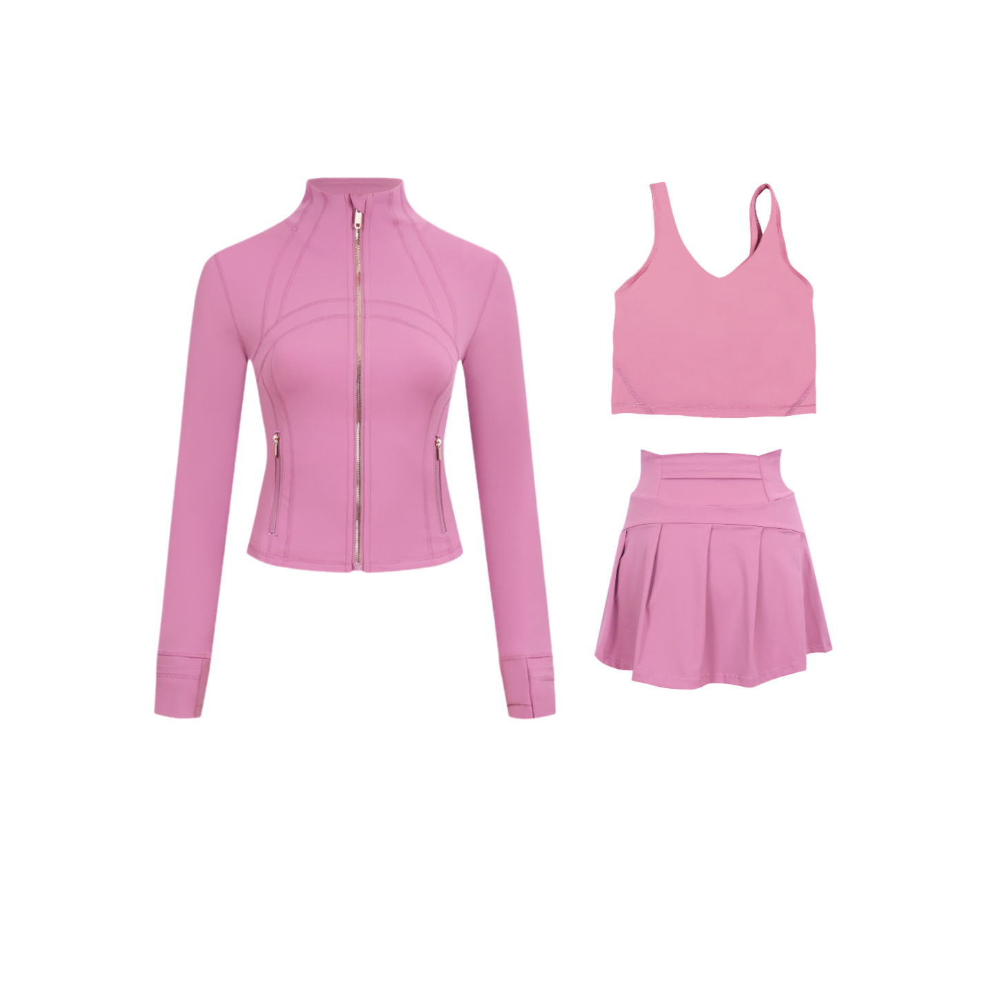 3 Piece Skirt, Bra & Jacket Sets