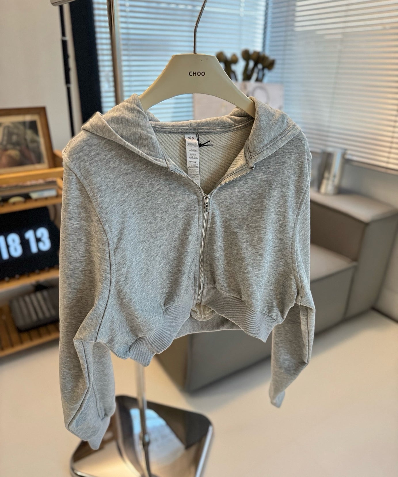 A L O Cropped Hoodies