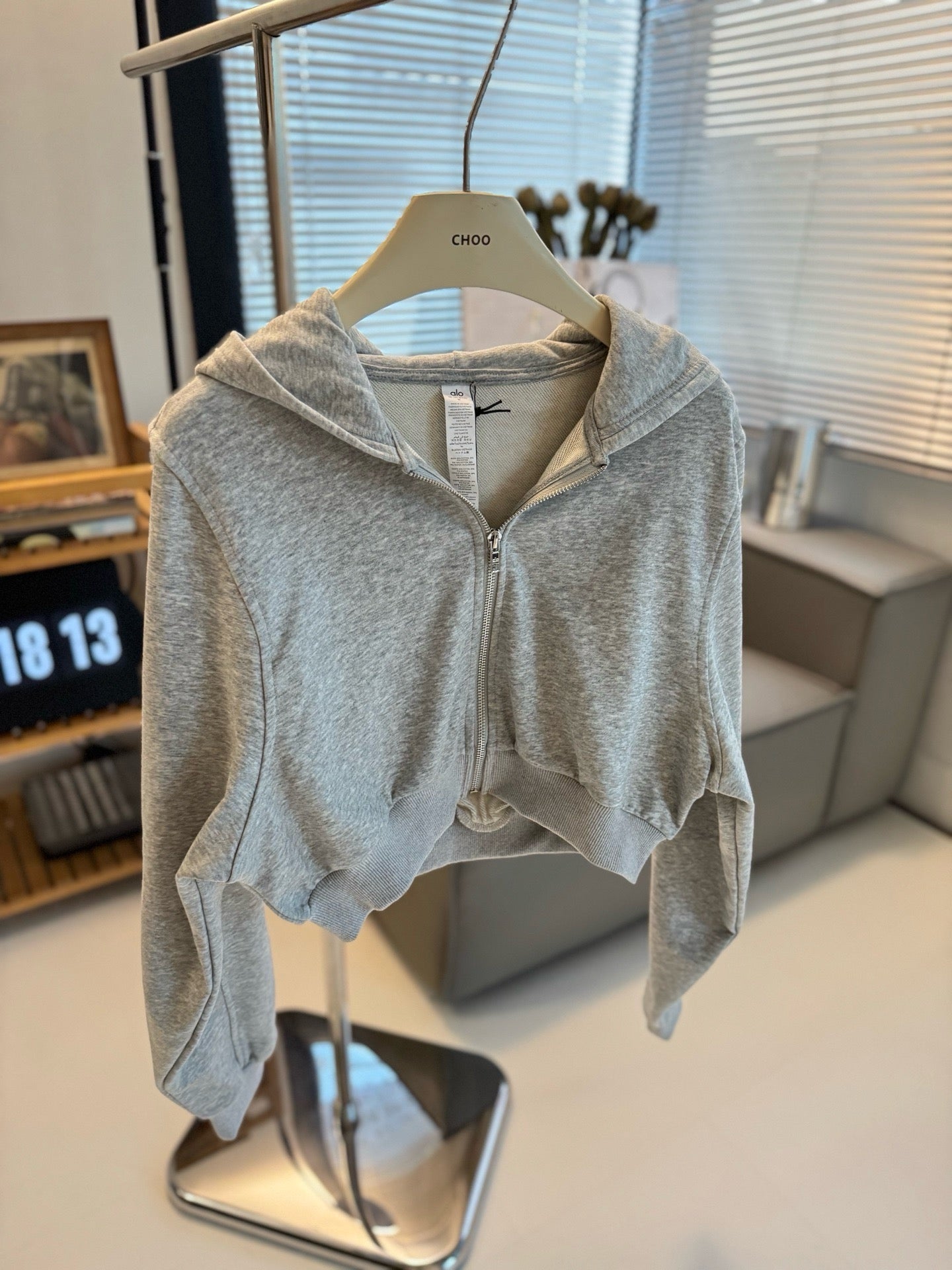 A L O Cropped Hoodies