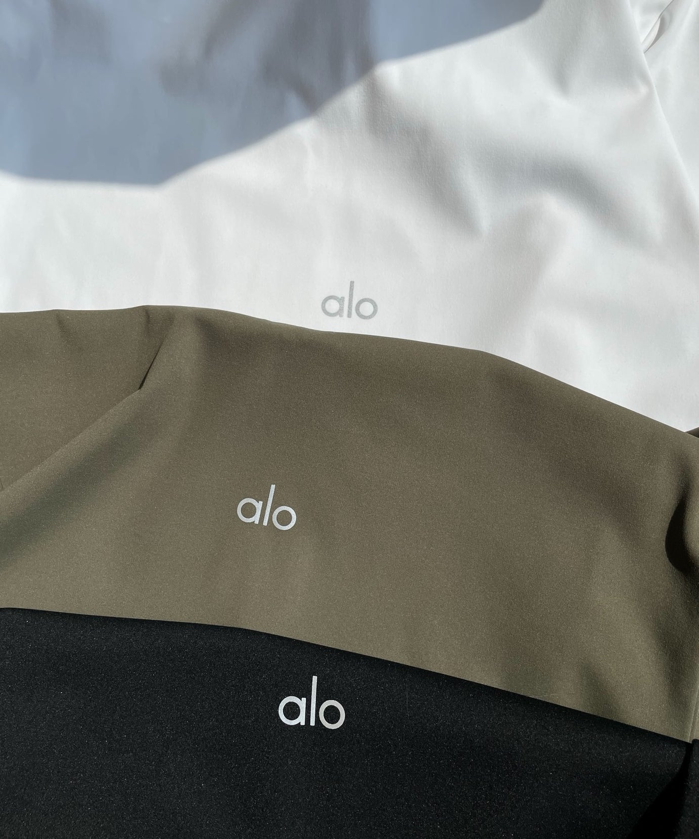 A L O soft half zips