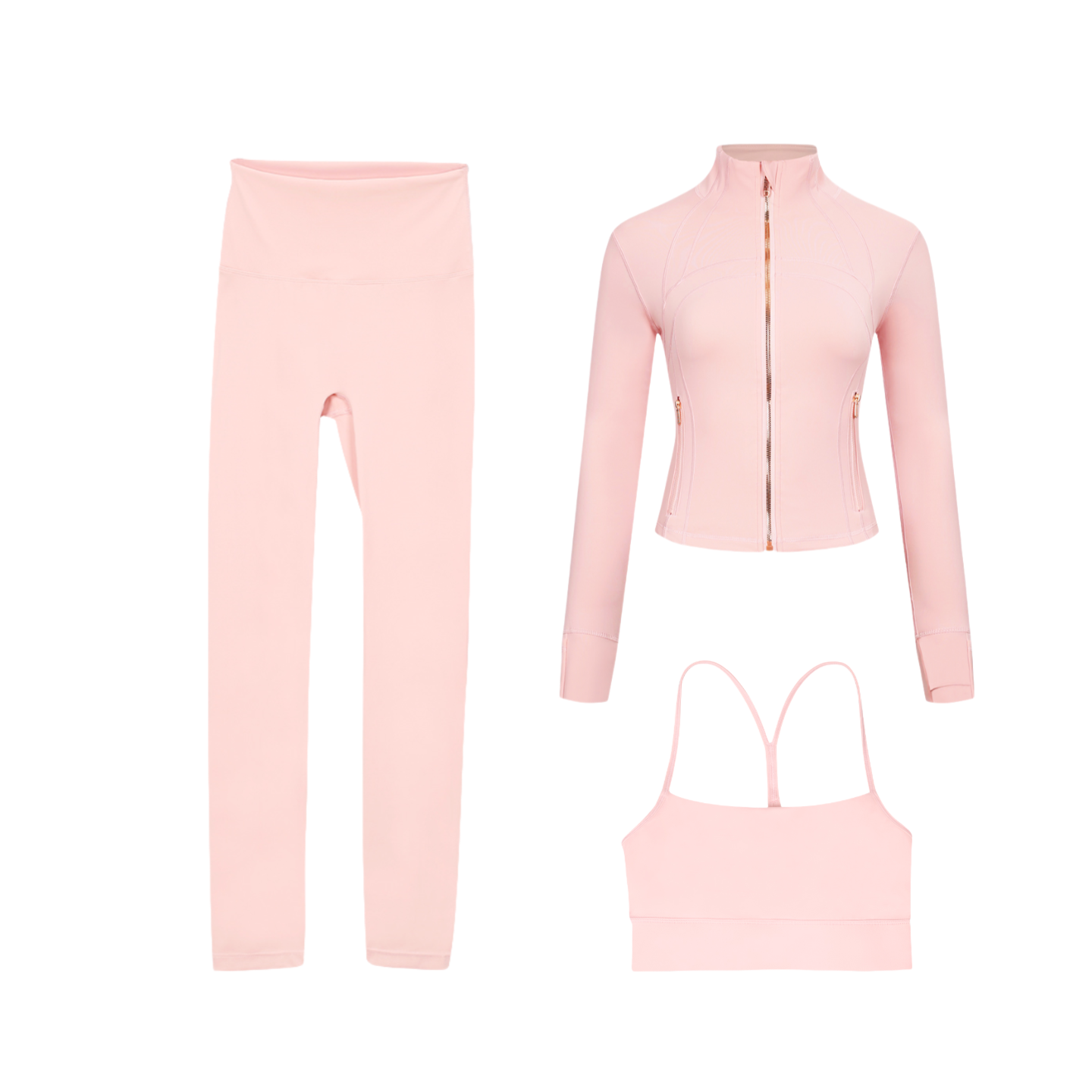 3 Piece Leggings, Bra & Jacket Sets