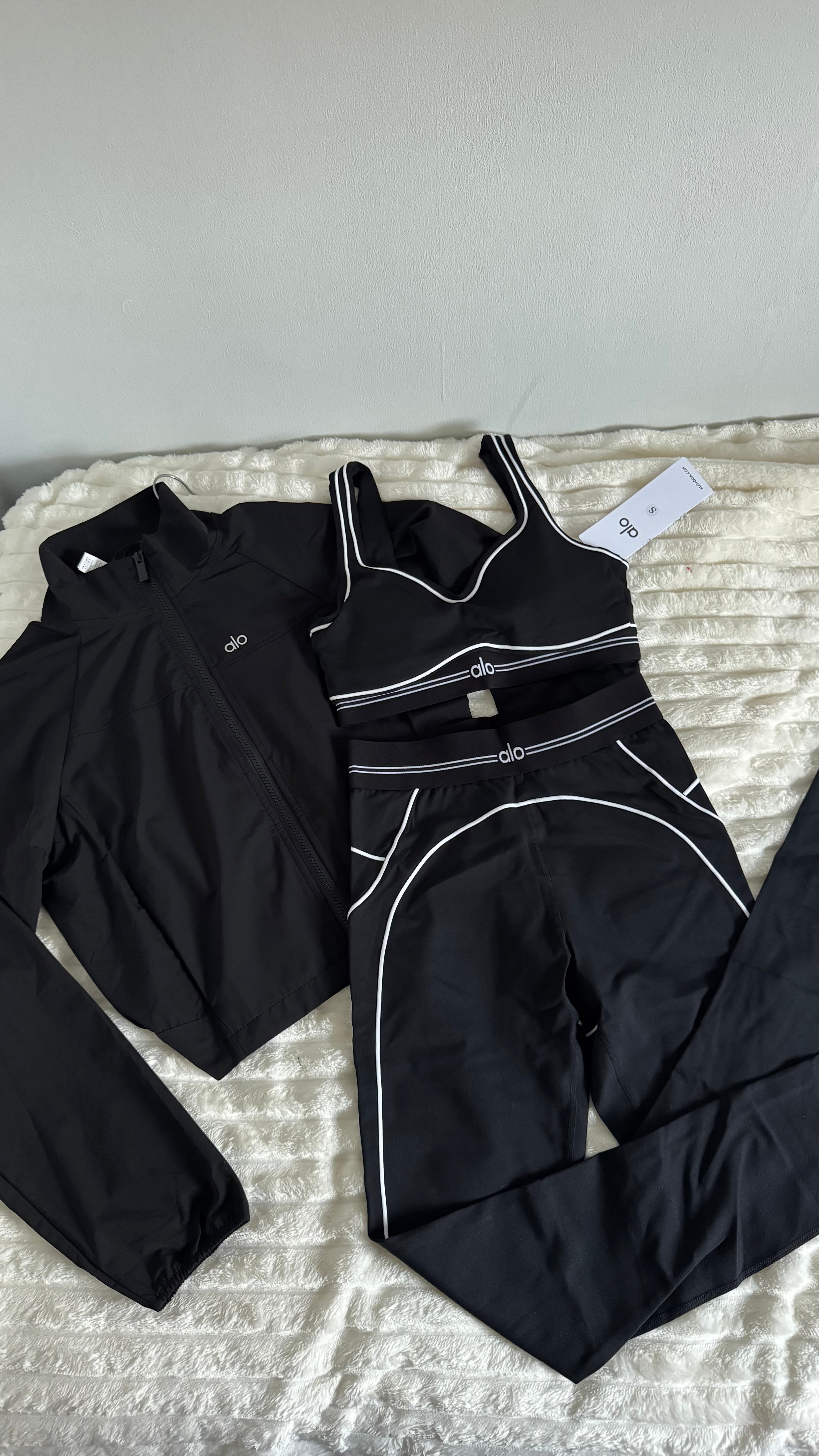 Black Jacket & Yoga Sets