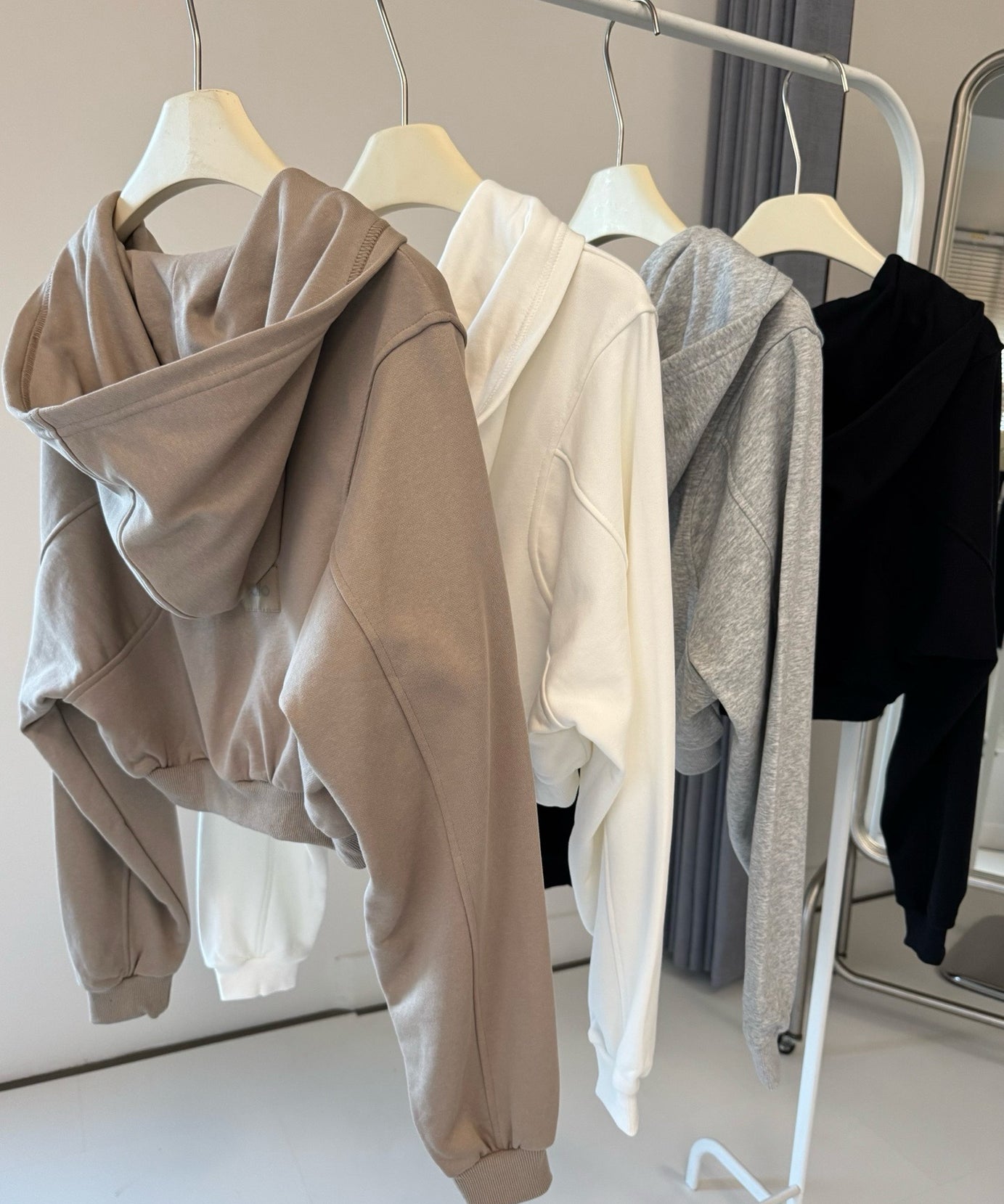 A L O Cropped Hoodies