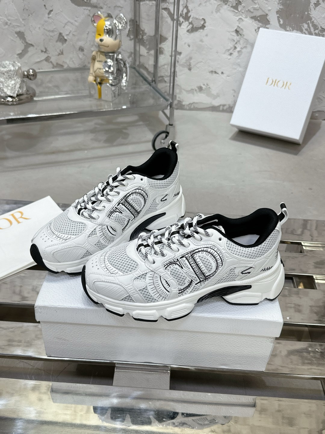 White & Black Trainers