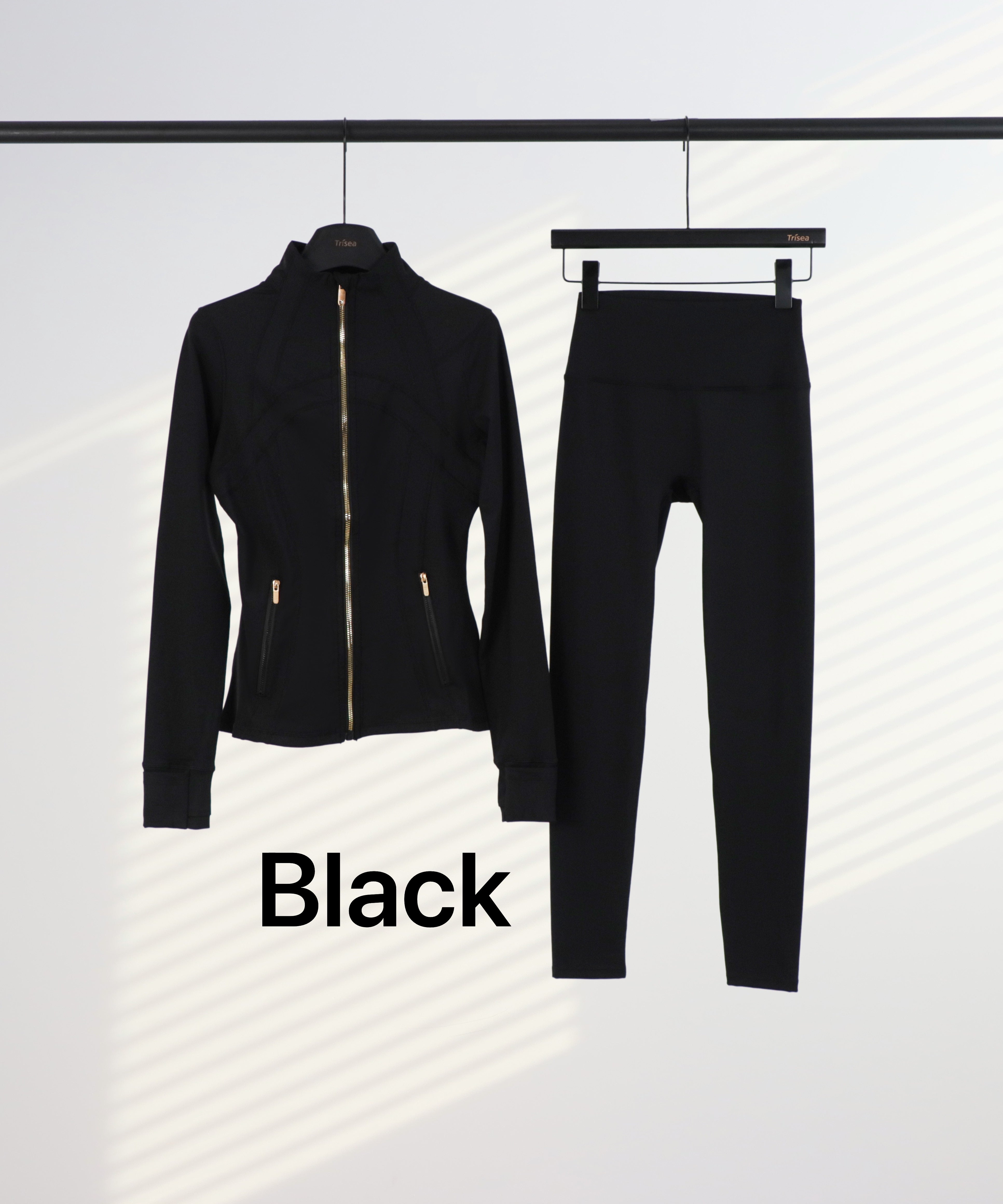 Lu Gold Zip Leggings & Jacket Sets (20+ Colours)