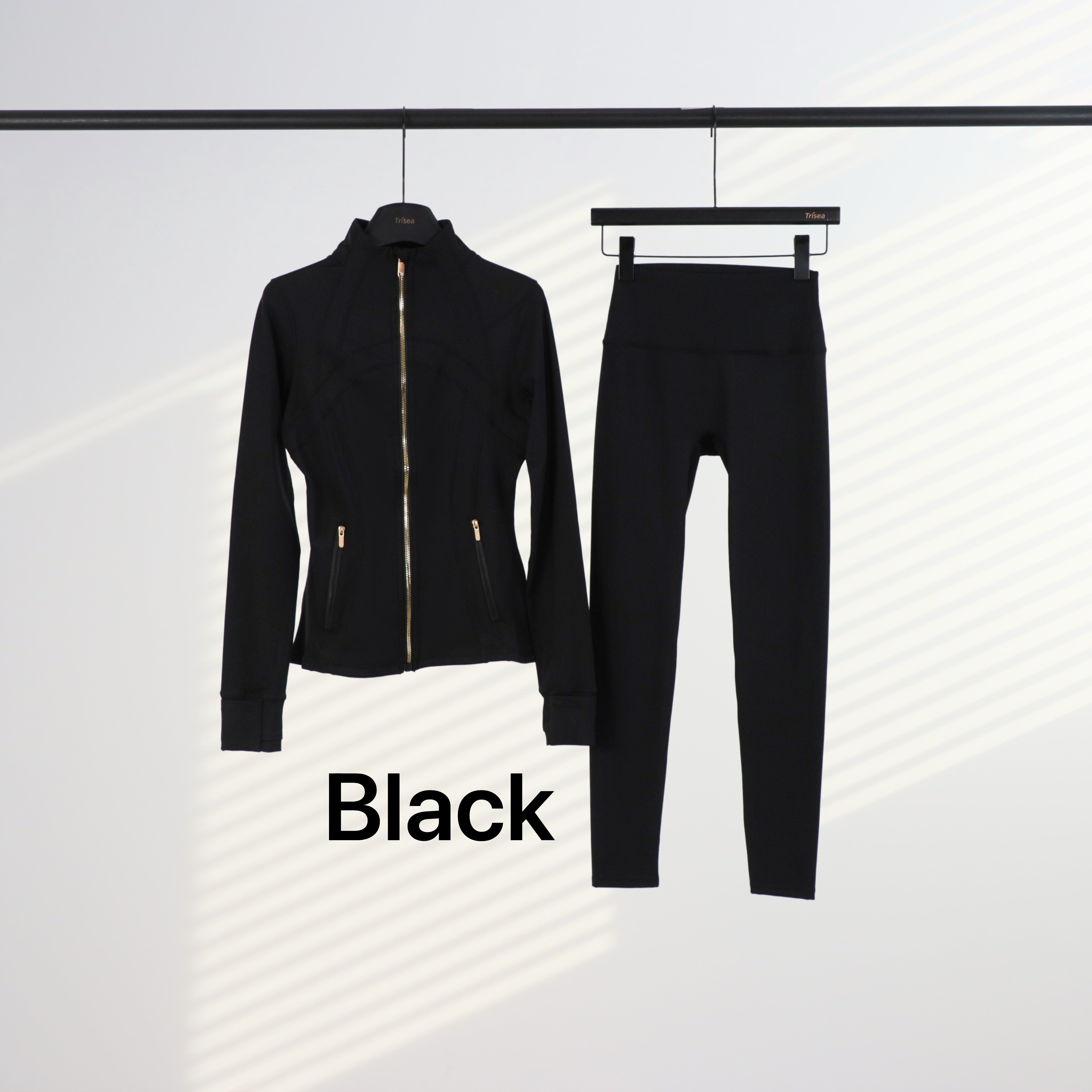 Lu Gold Zip Leggings & Jacket Sets (20+ Colours)