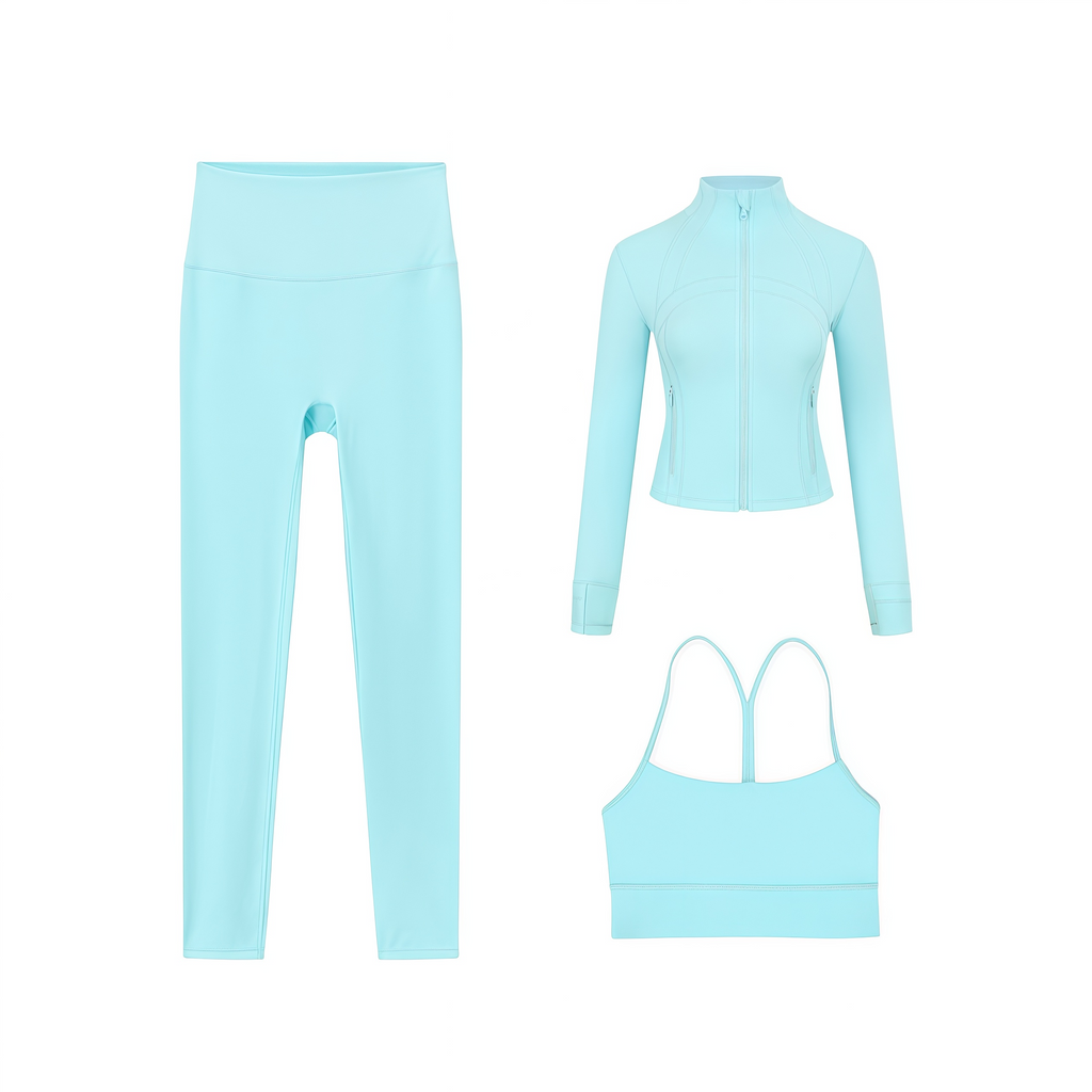 3 Piece Leggings, Bra & Jacket Sets