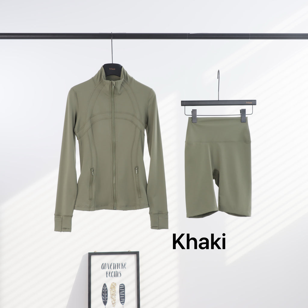 Lu Full Coloured Jacket & Short Sets
