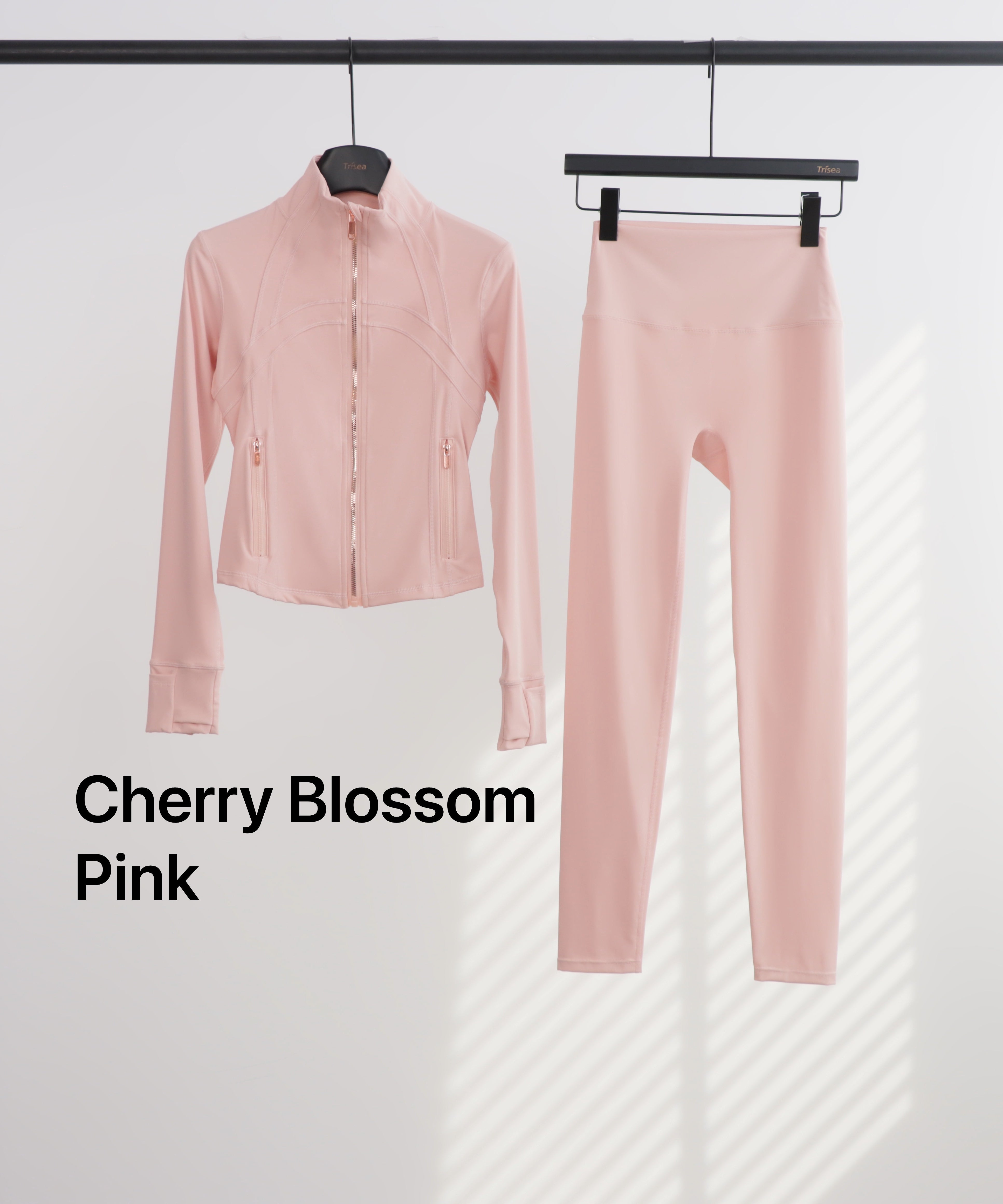Lu Gold Zip Leggings & Cropped Jacket Sets (20+ Colours)