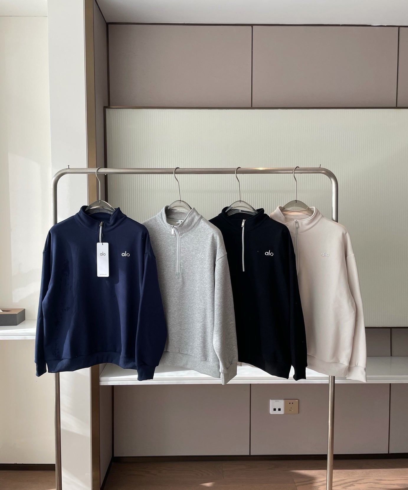A L O Zip Sweatshirts