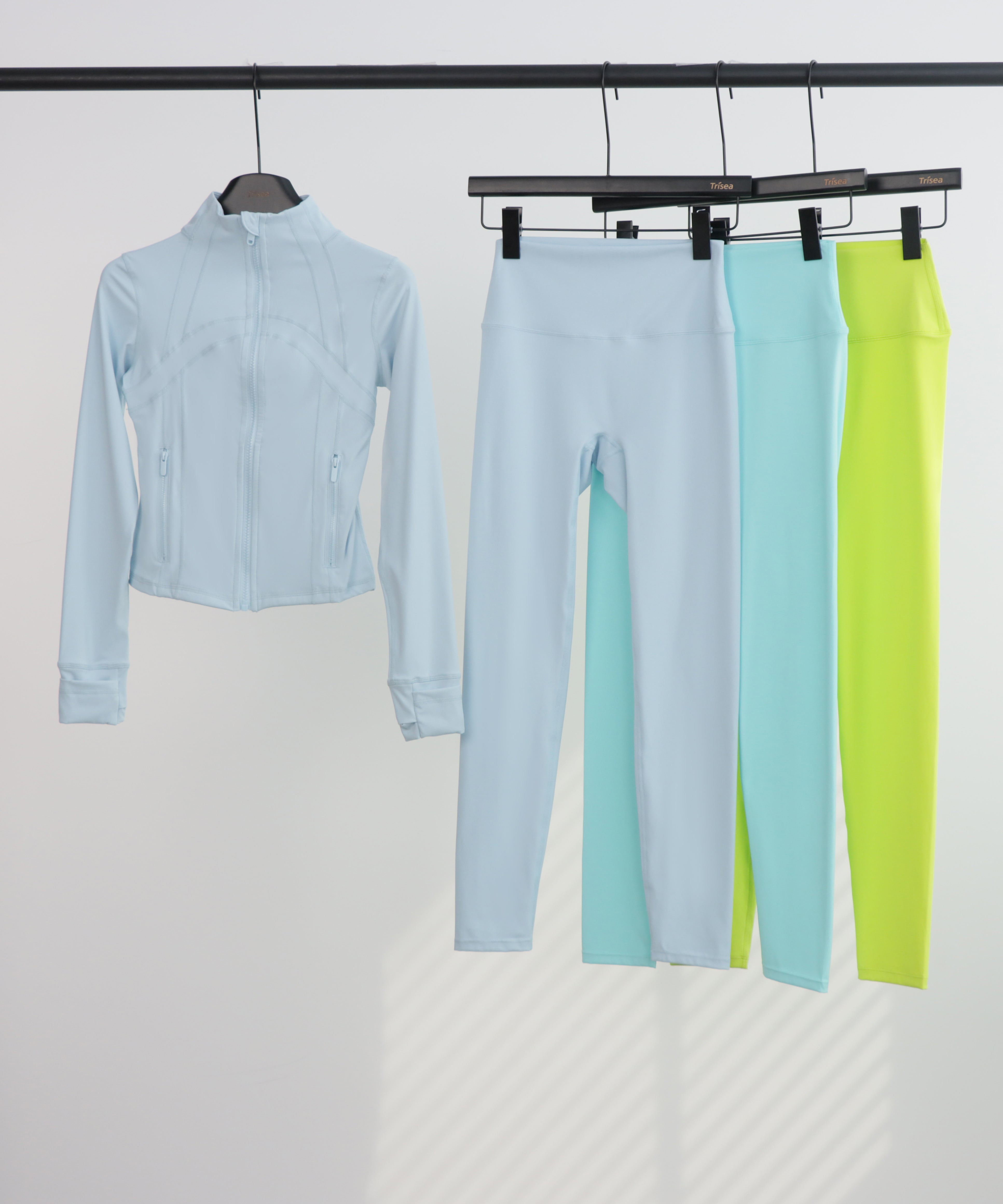 Lu Cropped Leggings Gym Full Sets (23 Colours)