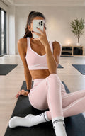 Ballet Pink Air Brush Yoga Set