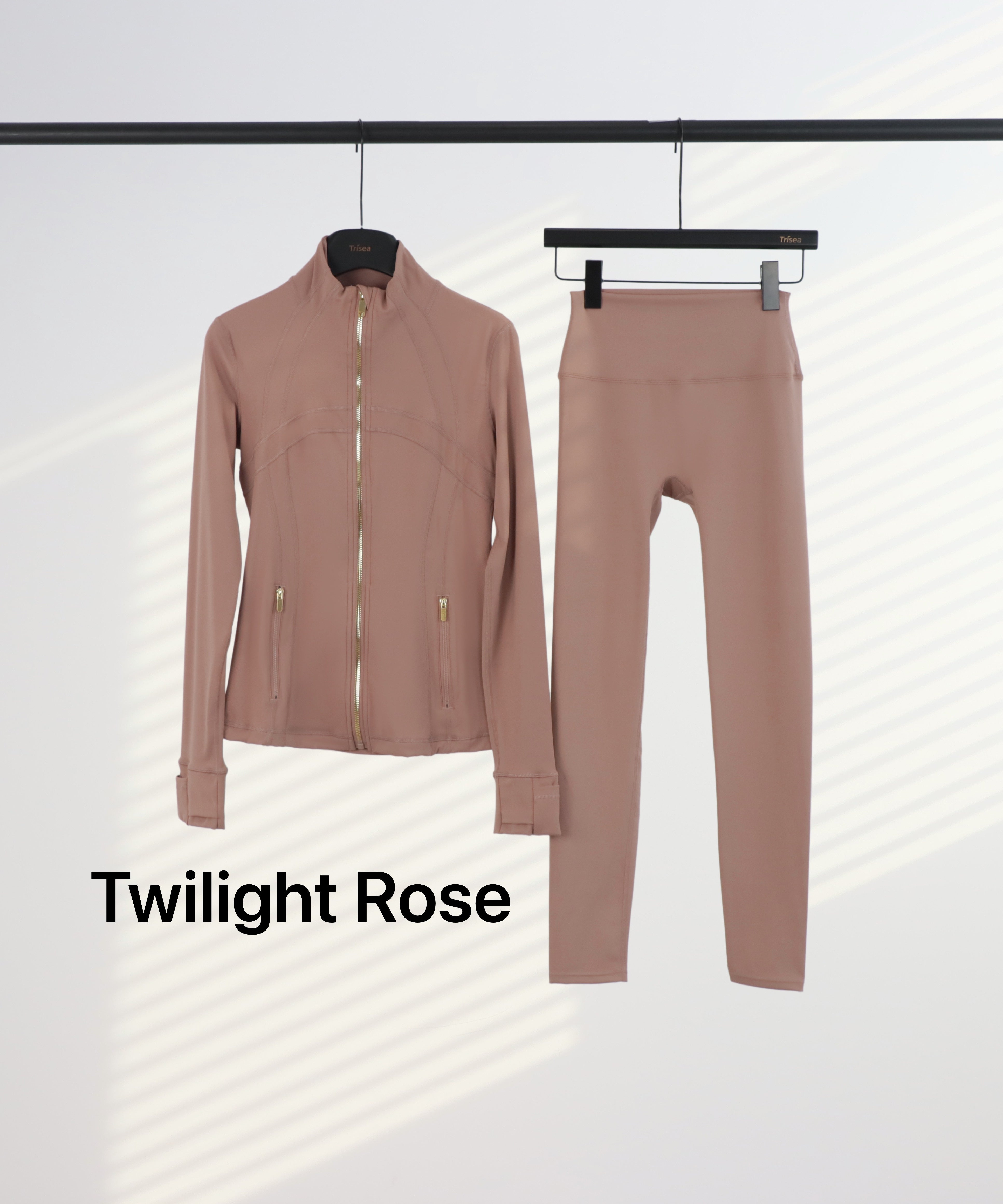 Lu Gold Zip Leggings & Jacket Sets (20+ Colours)