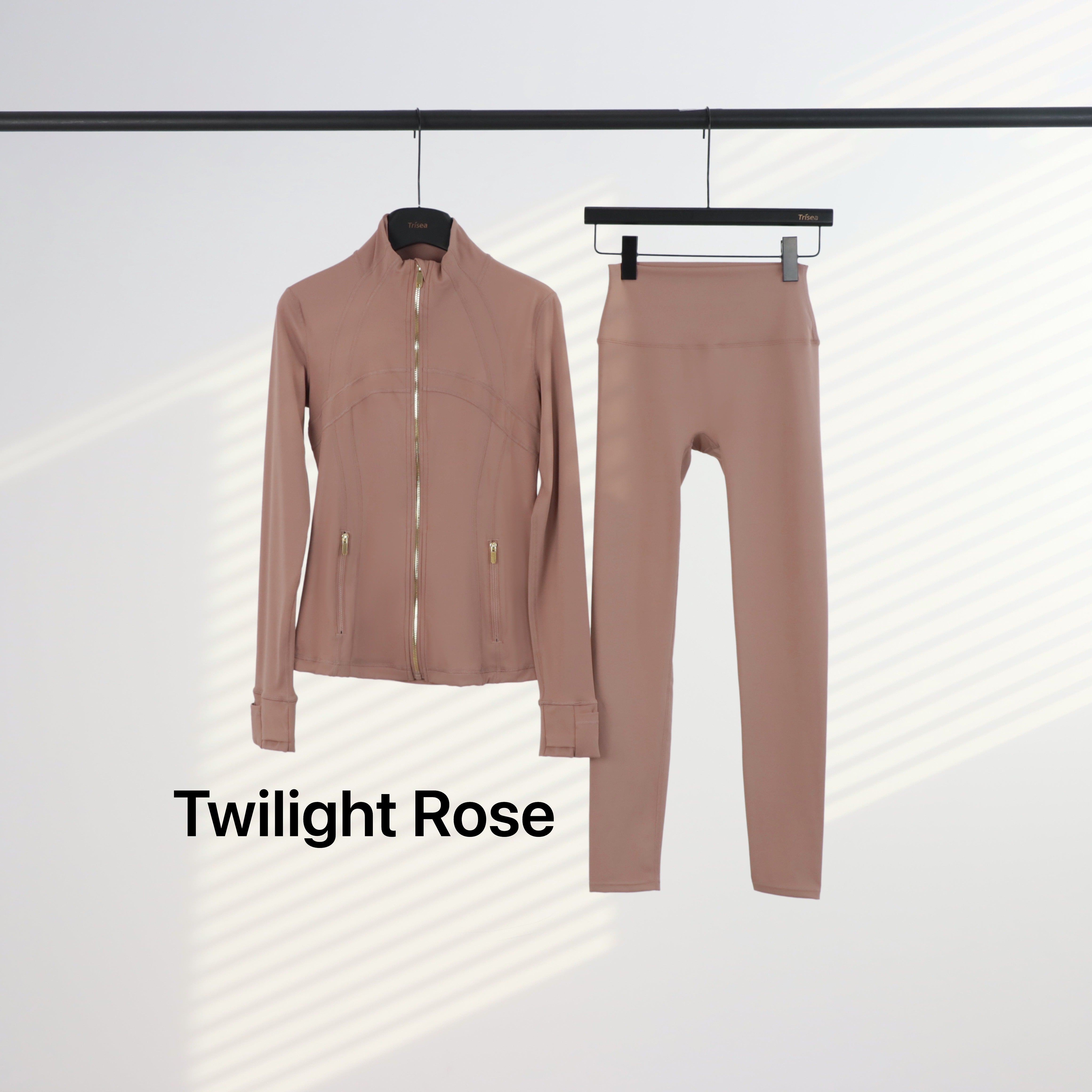 Lu Gold Zip Leggings & Jacket Sets (20+ Colours)