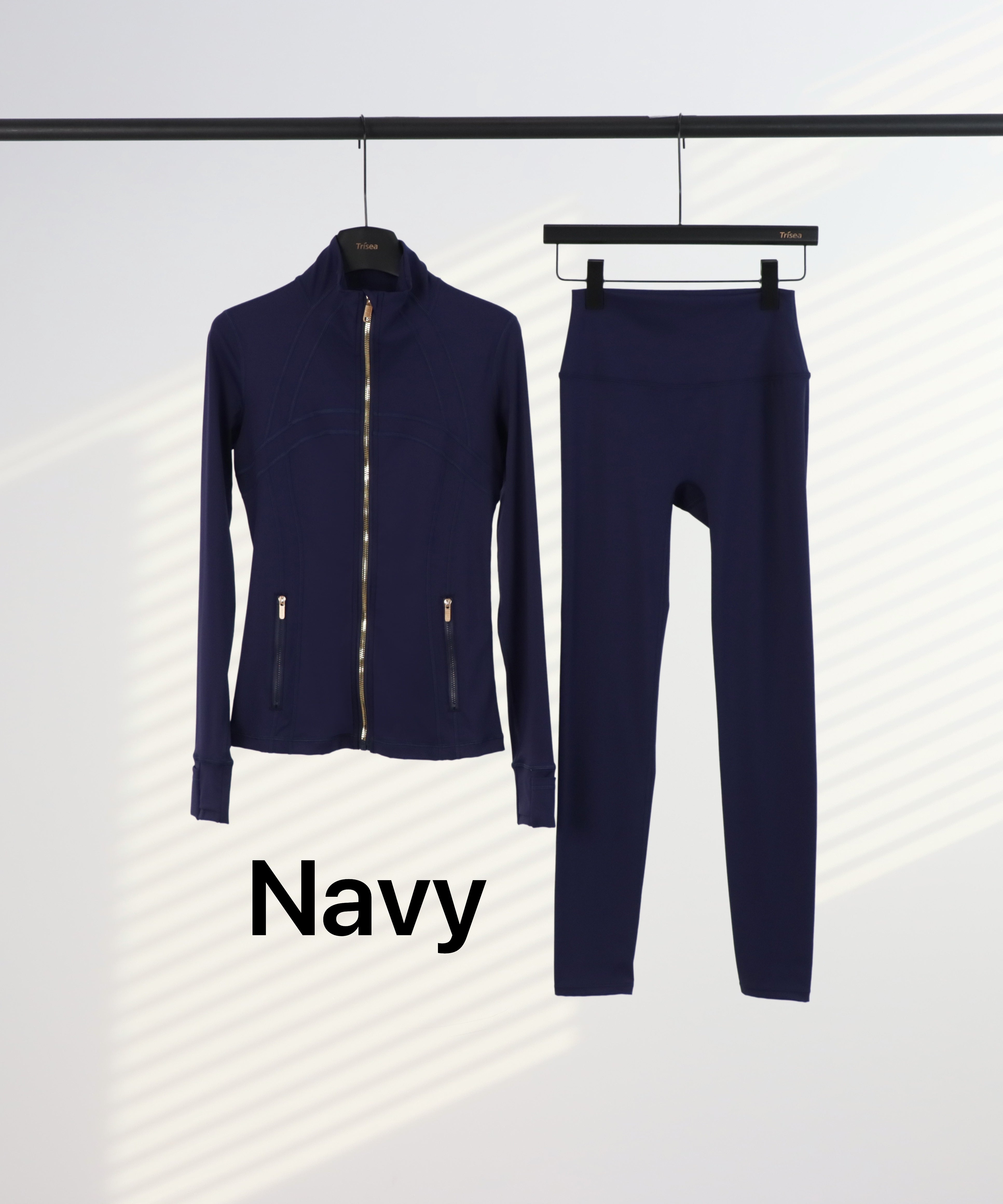 Lu Gold Zip Leggings & Jacket Sets (20+ Colours)