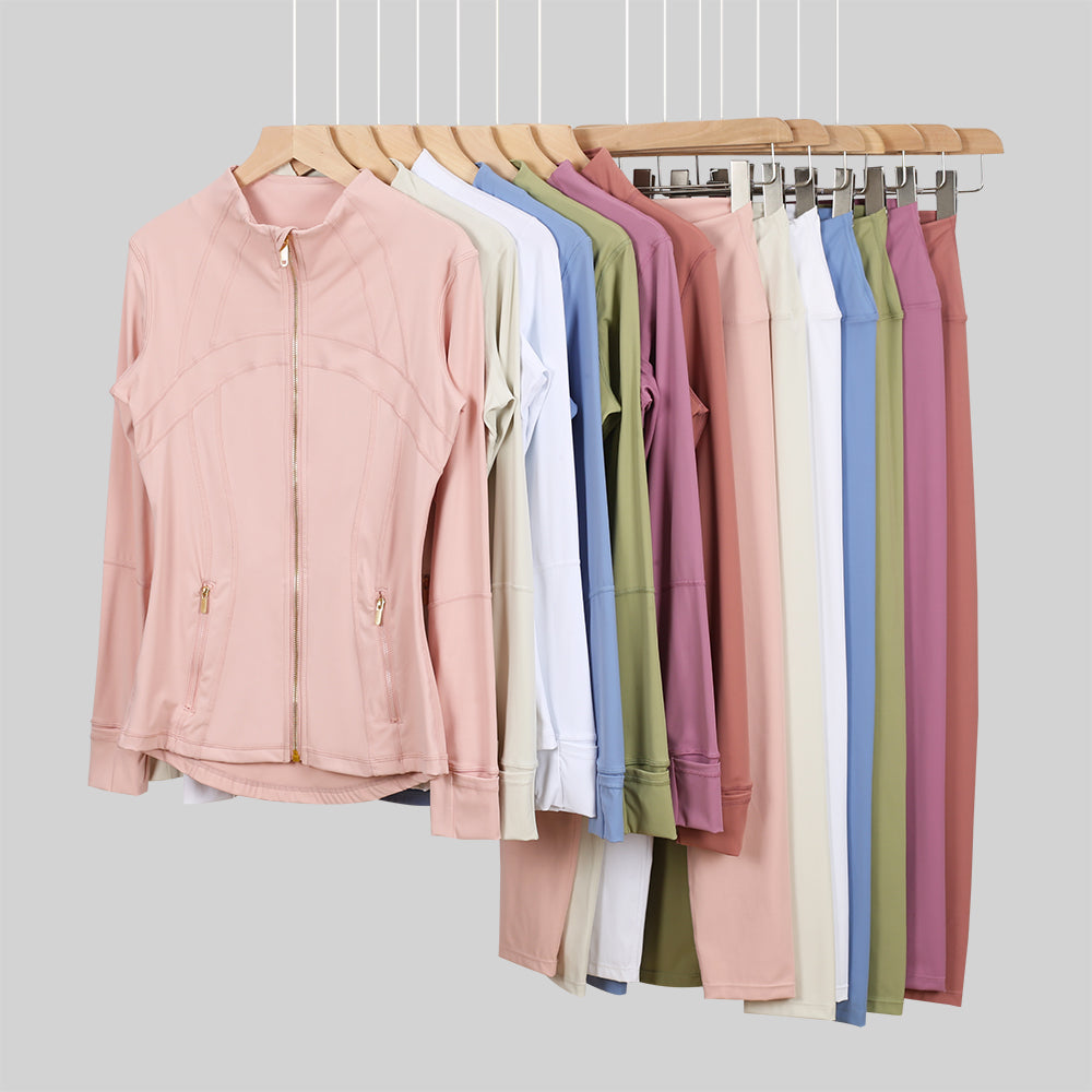 Lu Gold Zip Leggings Gym Full Sets - Write Colour in “Order Instructions” Section