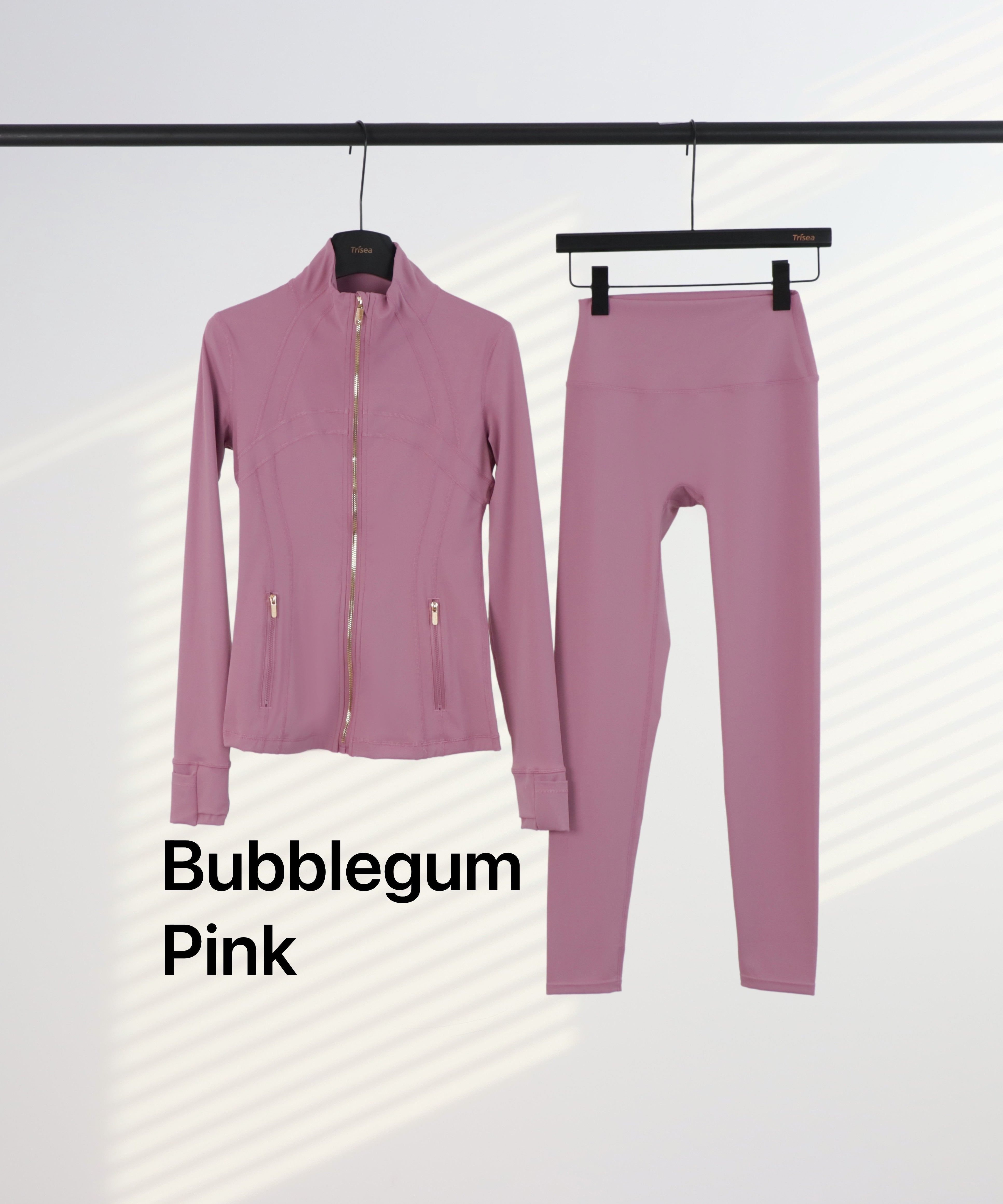 Lu Gold Zip Leggings & Jacket Sets (20+ Colours)