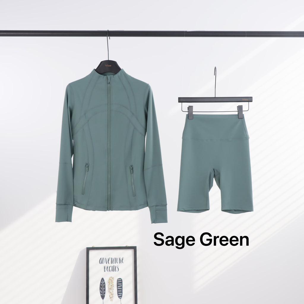 Lu Full Coloured Jacket & Short Sets