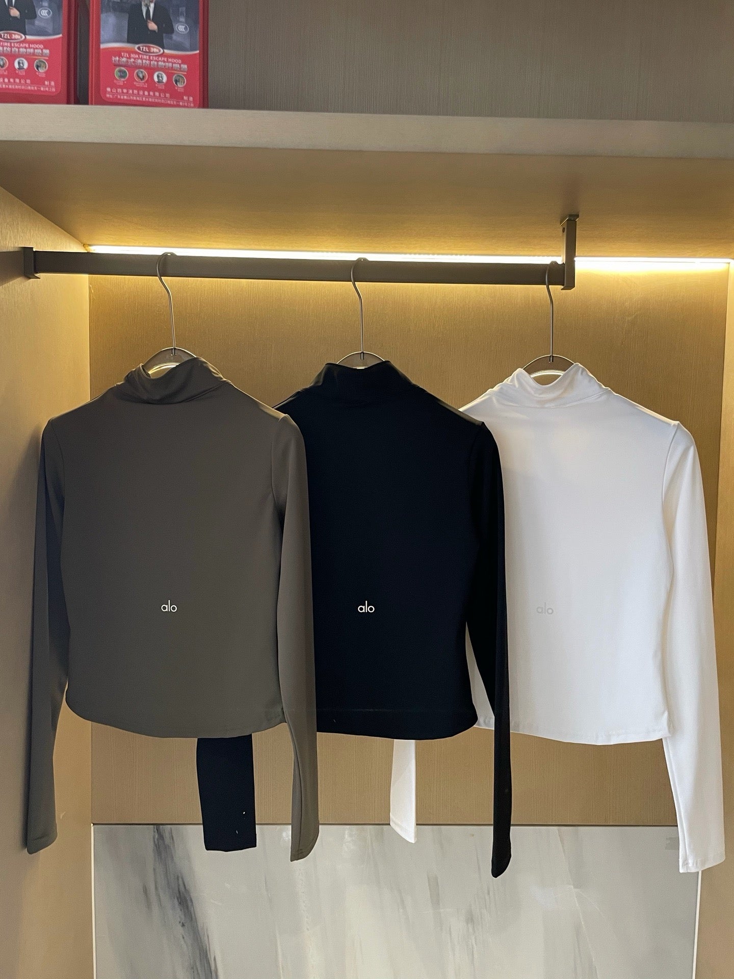 A L O soft half zips