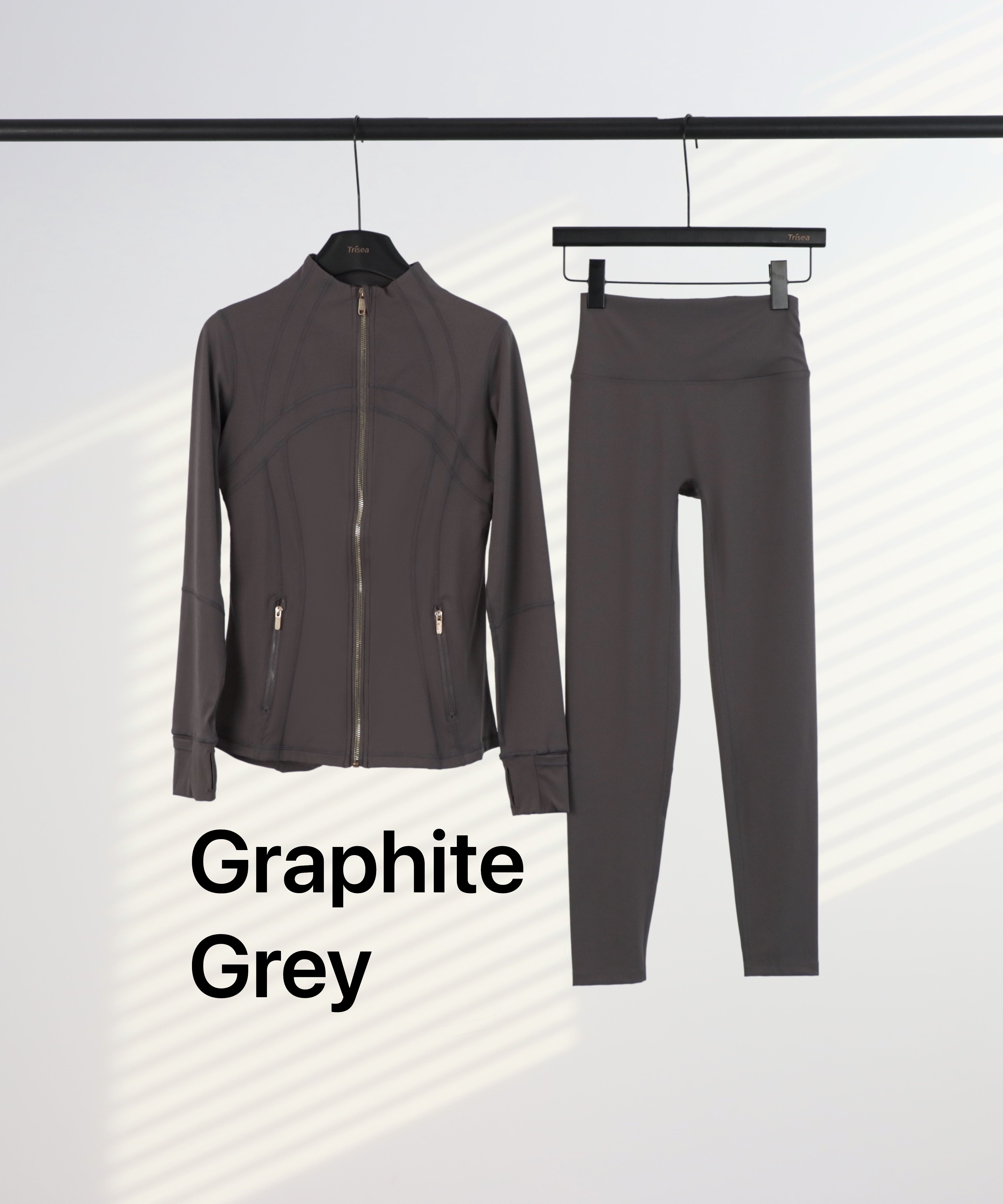 Lu Gold Zip Leggings & Jacket Sets (20+ Colours)