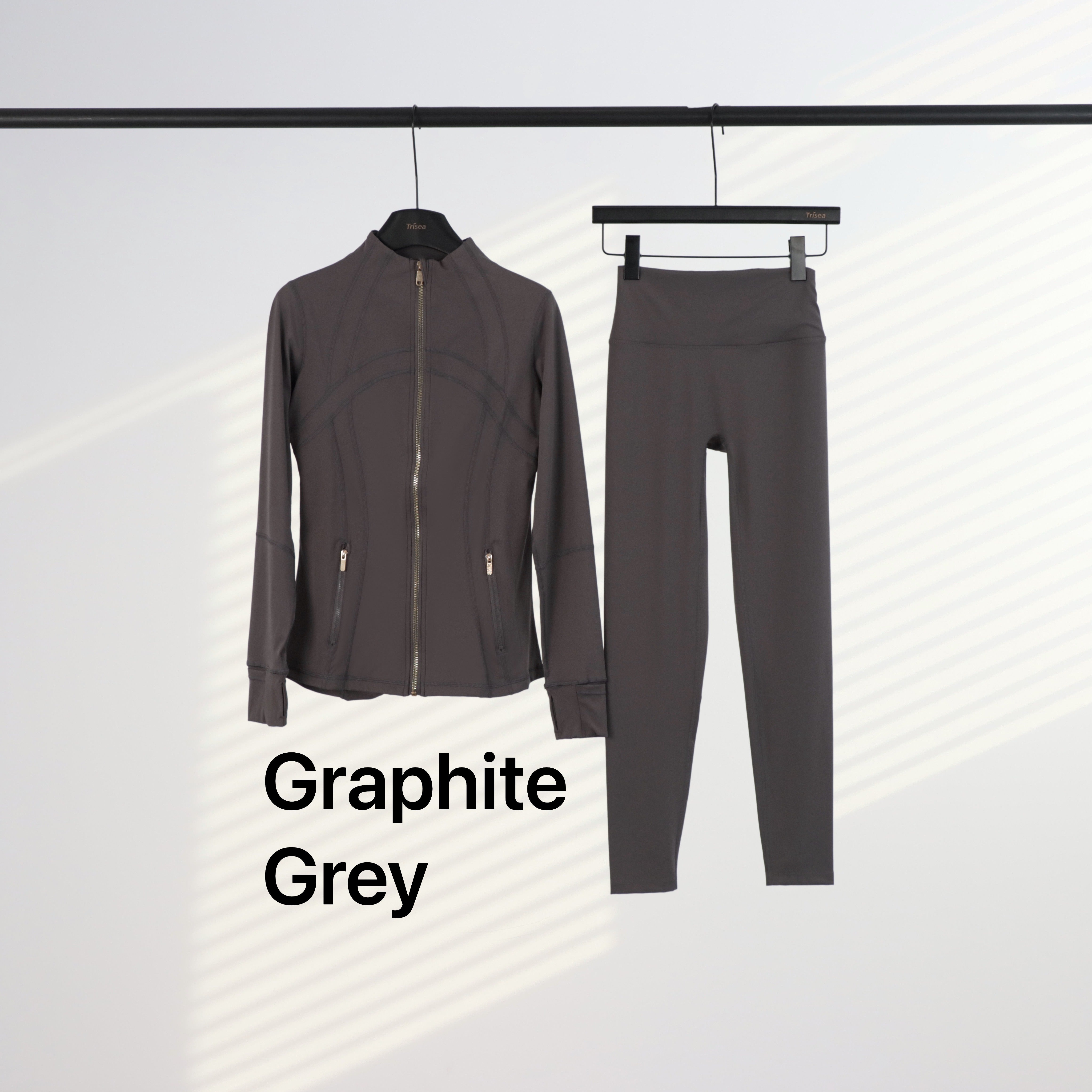 Lu Gold Zip Leggings & Jacket Sets (20+ Colours)