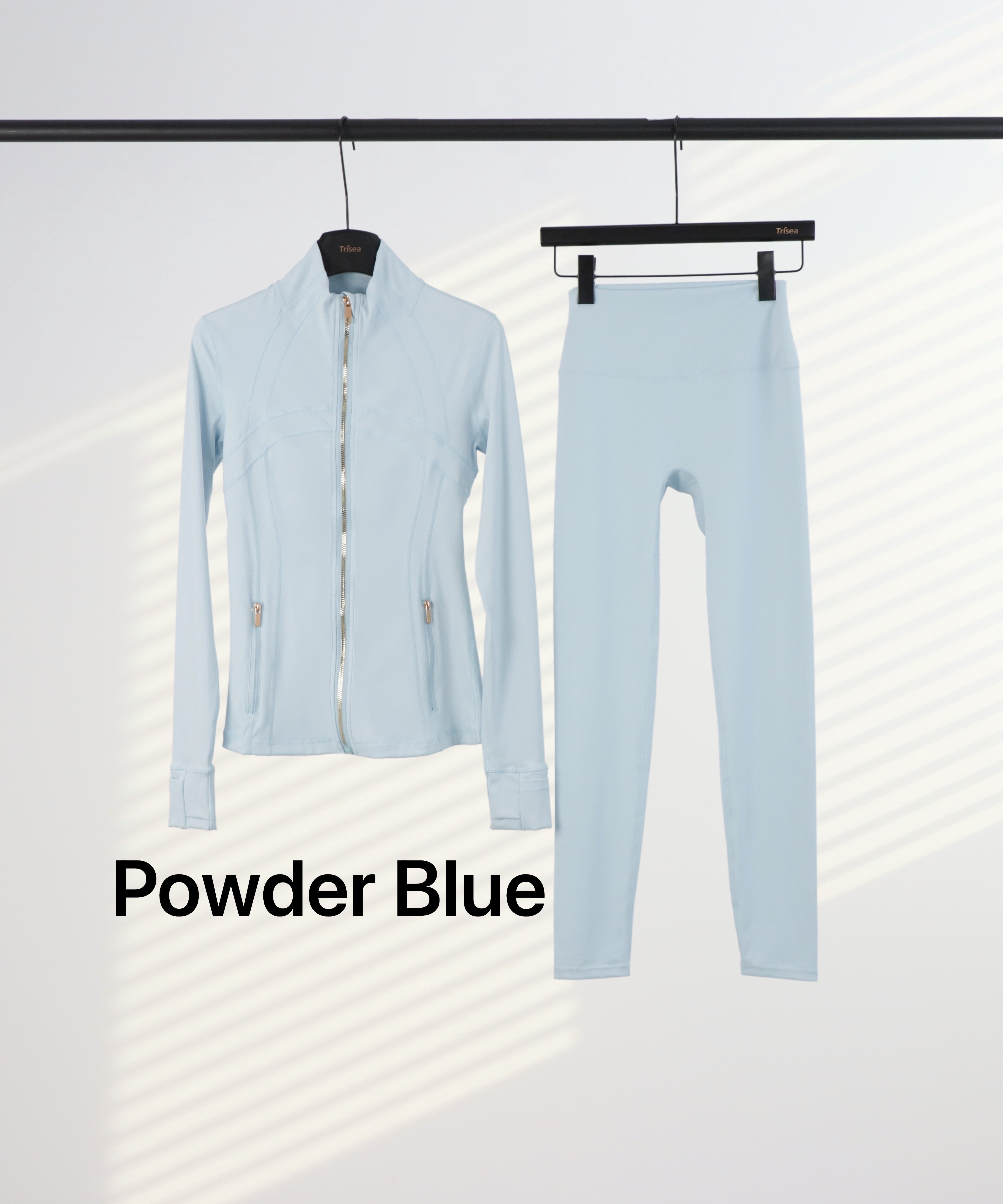 Lu Gold Zip Leggings & Jacket Sets (20+ Colours)