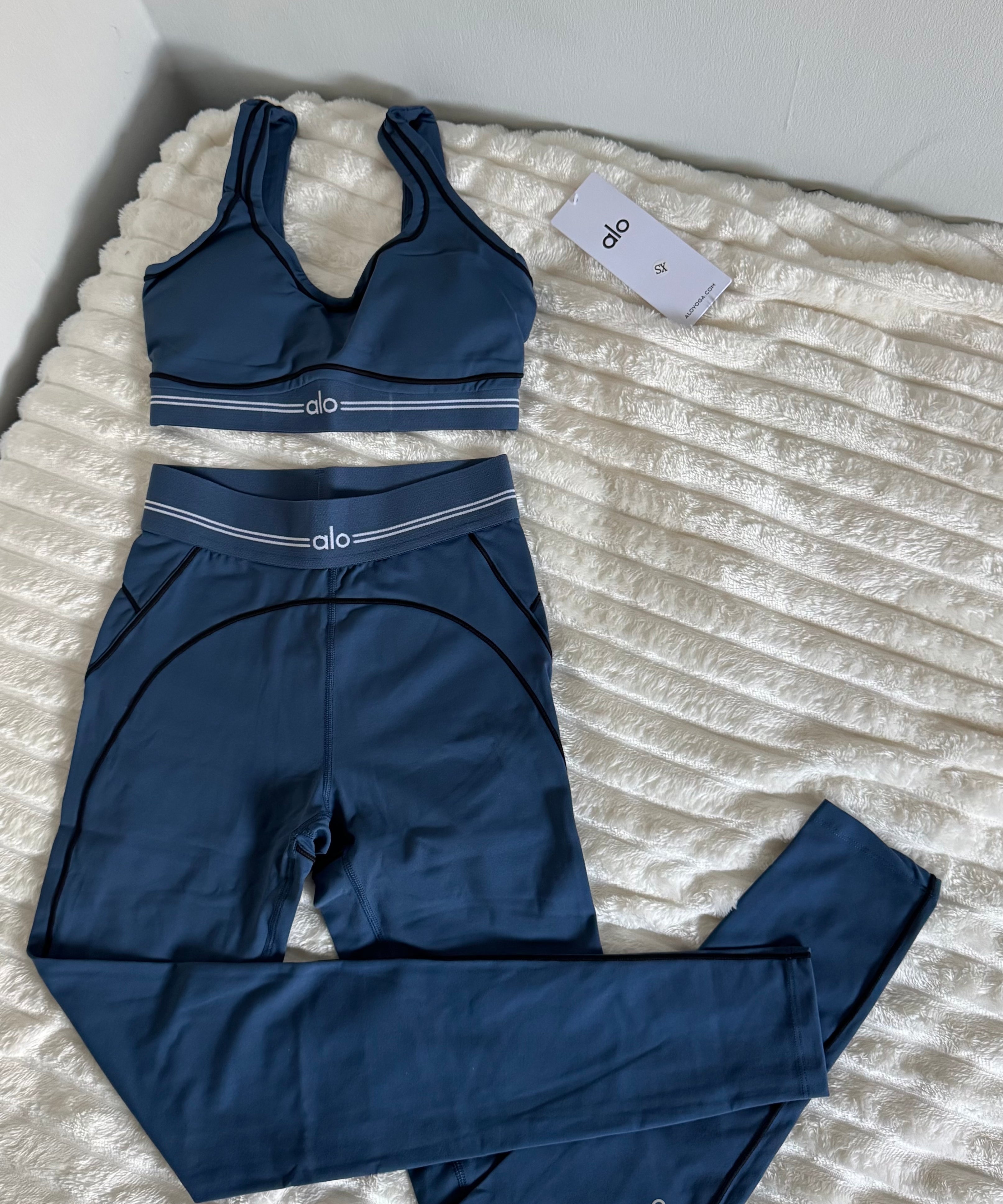 Navy Leggings Yoga Set