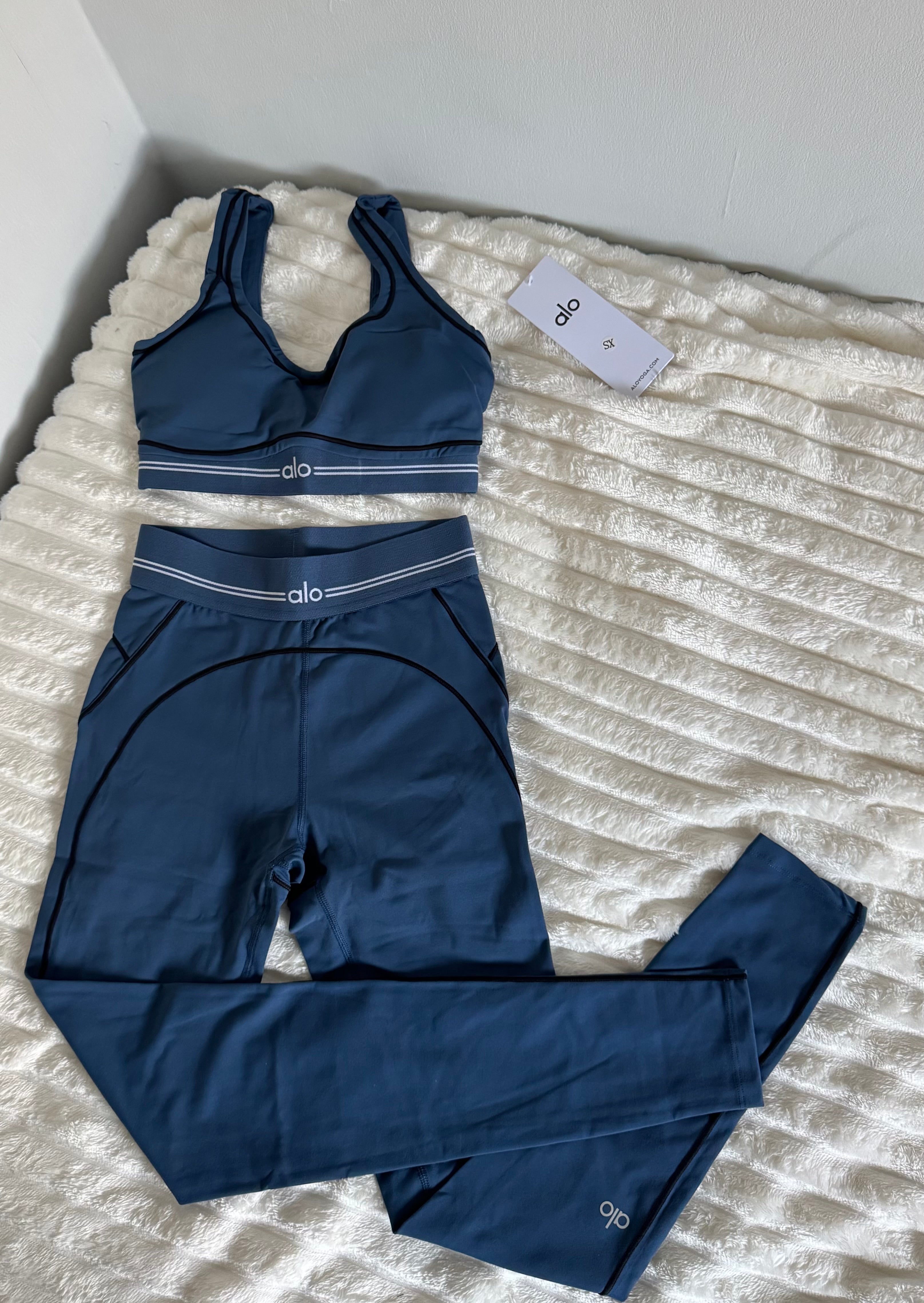 Navy Leggings Yoga Set