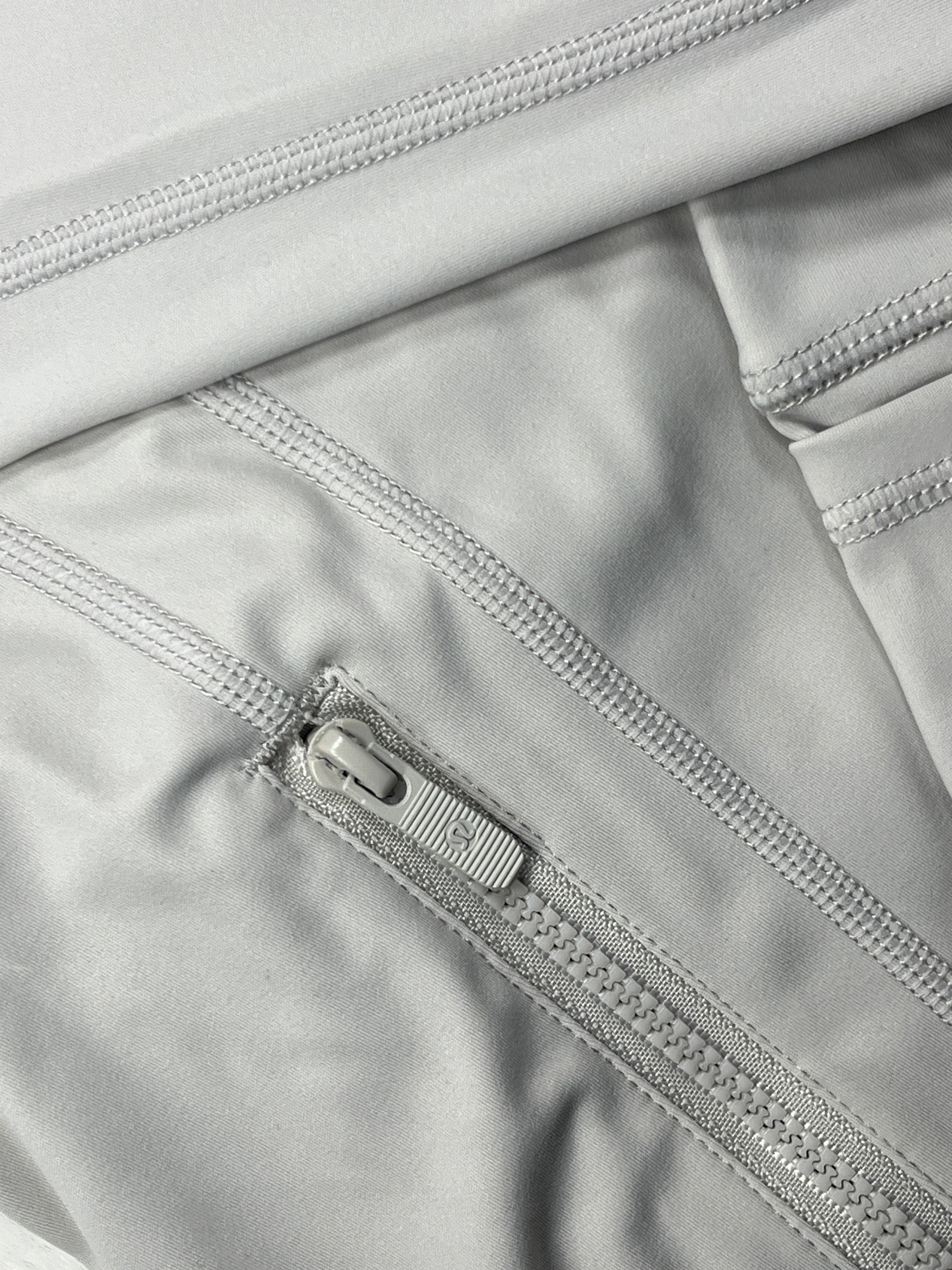 Lu One Colour Zip leggings Gym Sets (42 Colours)